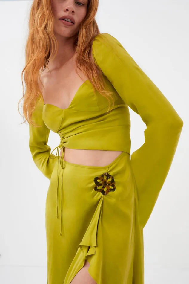 Women Allie Midi Dress Green For Love and Lemons Dresses Women Allie Midi Dress Green For Love and Lemons Dresses