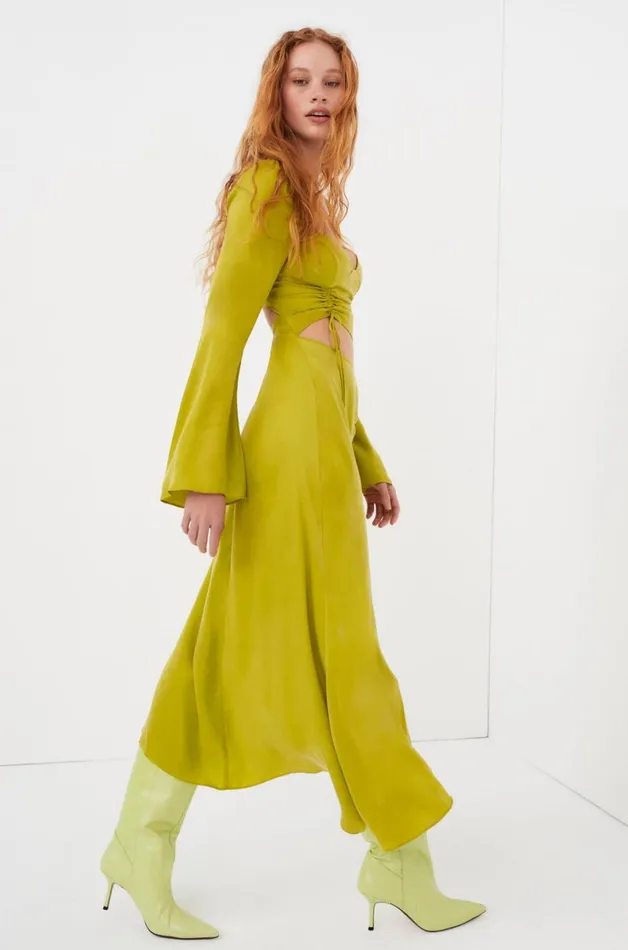 Women Allie Midi Dress Green For Love and Lemons Dresses Women Allie Midi Dress Green For Love and Lemons Dresses