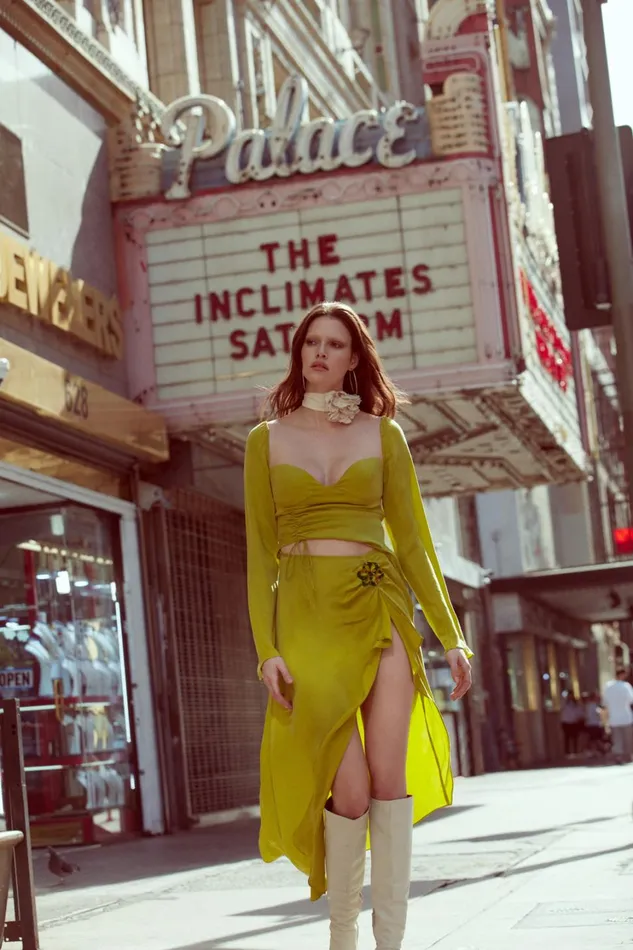 Women Allie Midi Dress Green For Love and Lemons Dresses Women Allie Midi Dress Green For Love and Lemons Dresses
