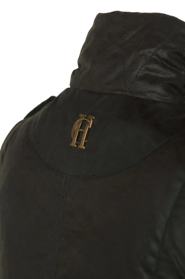 Women Alma Wax Gilet Dark Olive Holland Cooper Gilets