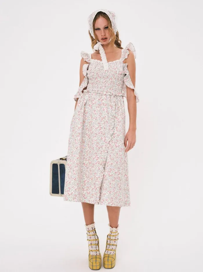 Women Amalfi Midi Dress Multi For Love and Lemons Dresses