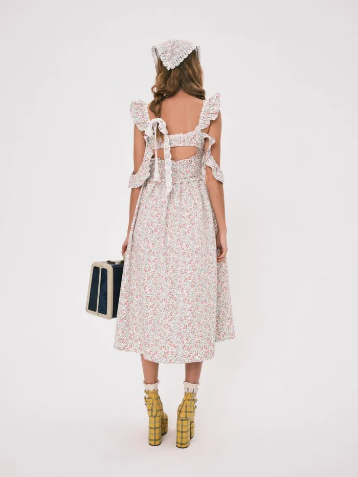 Women Amalfi Midi Dress Multi For Love and Lemons Dresses