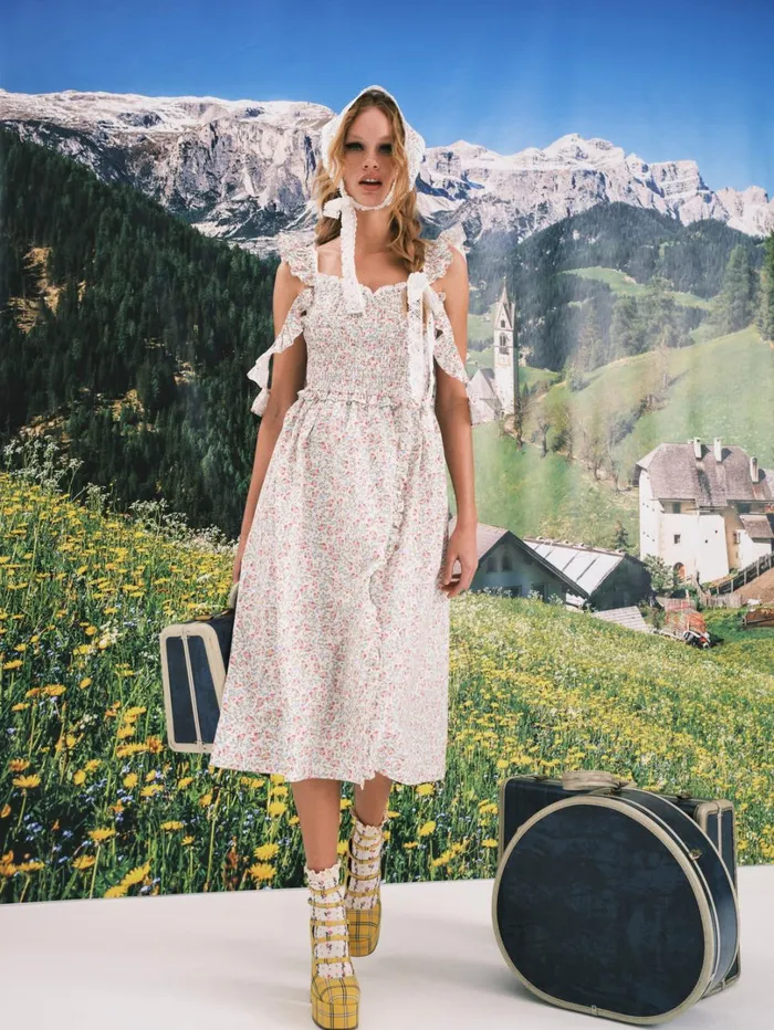 Women Amalfi Midi Dress Multi For Love and Lemons Dresses