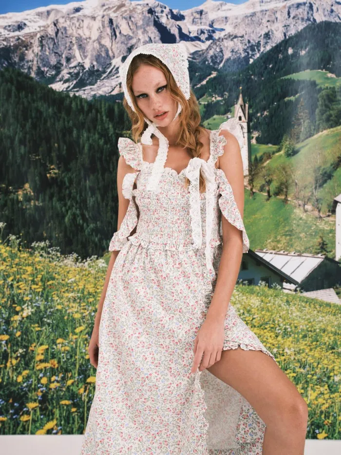 Women Amalfi Midi Dress Multi For Love and Lemons Dresses
