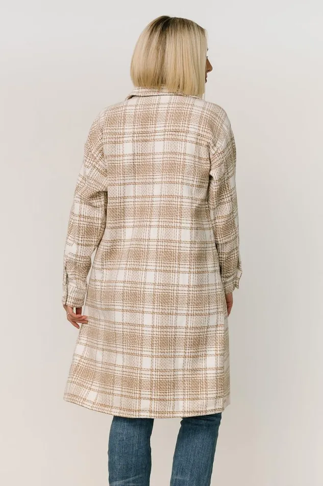 Women Amber Shacket Ivory Taupe Baltic Born Cardigans