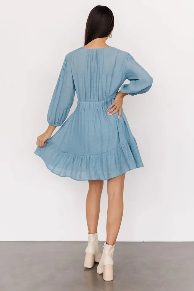 Women Amelia Boho Mini Dress Blue Baltic Born Short Dresses Women Amelia Boho Mini Dress Blue Baltic Born Short Dresses