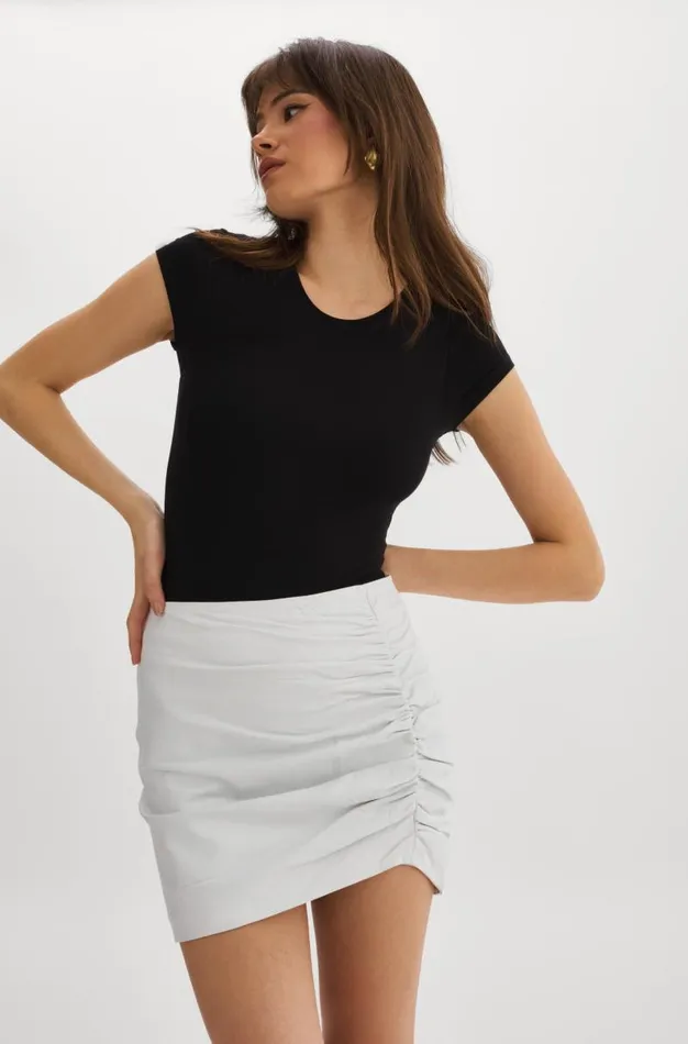 Women ARICIA Ruched Skirt White LAMARQUE Skirts