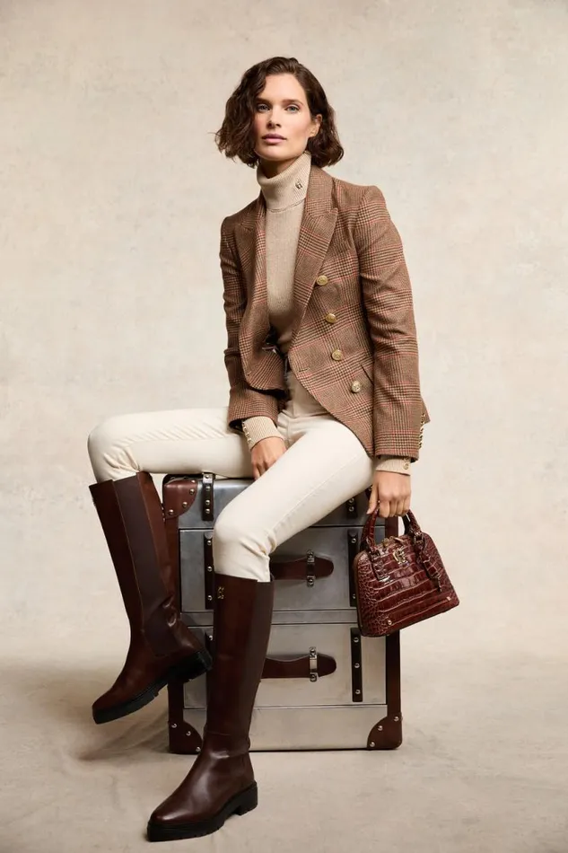 Women Astoria Knee Boot Rich Chocolate Holland Cooper Boots
