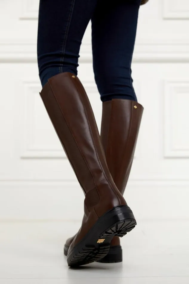 Women Astoria Knee Boot Rich Chocolate Holland Cooper Boots