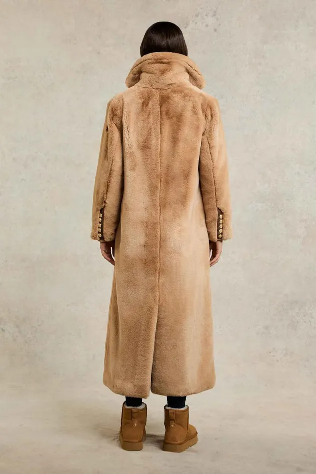 Women Asygarth Faux Fur Coat Natural Holland Cooper Coats