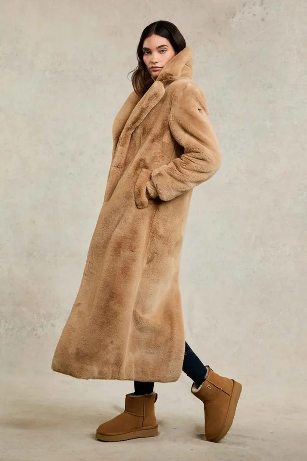 Women Asygarth Faux Fur Coat Natural Holland Cooper Coats