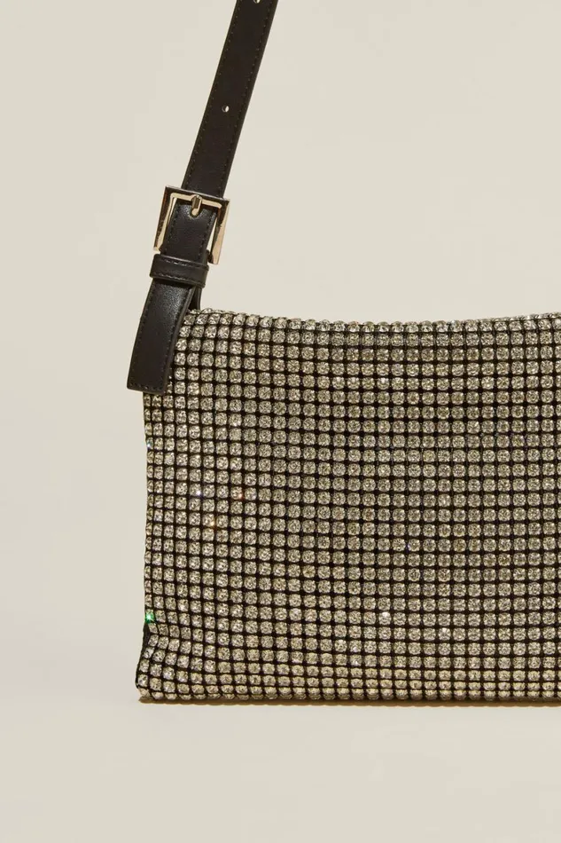 Women Bags and Belts Cotton On Sienna Underarm Bag Silver