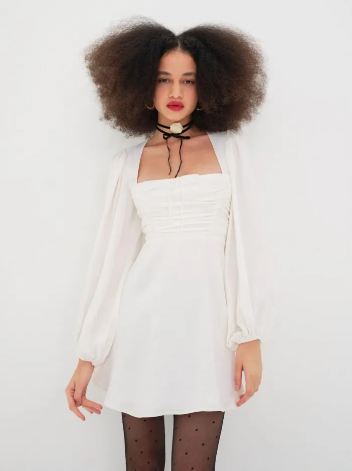 Women Beatrice Mini Dress White For Love and Lemons Dresses