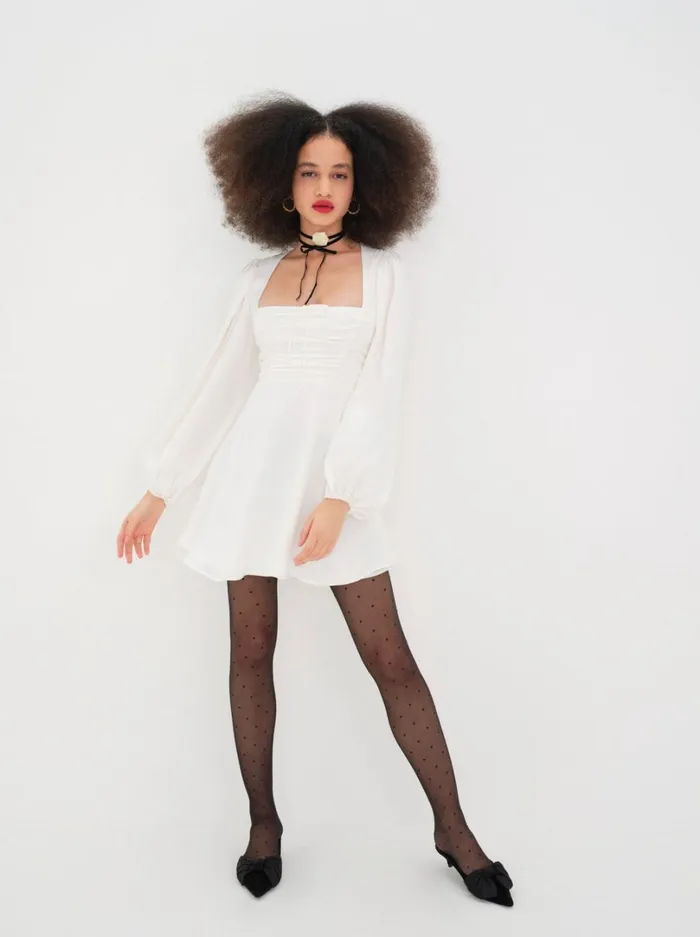 Women Beatrice Mini Dress White For Love and Lemons Dresses