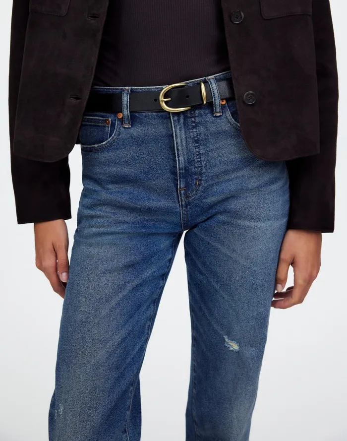 Women Belts Madewell Classic Leather Belt True Black