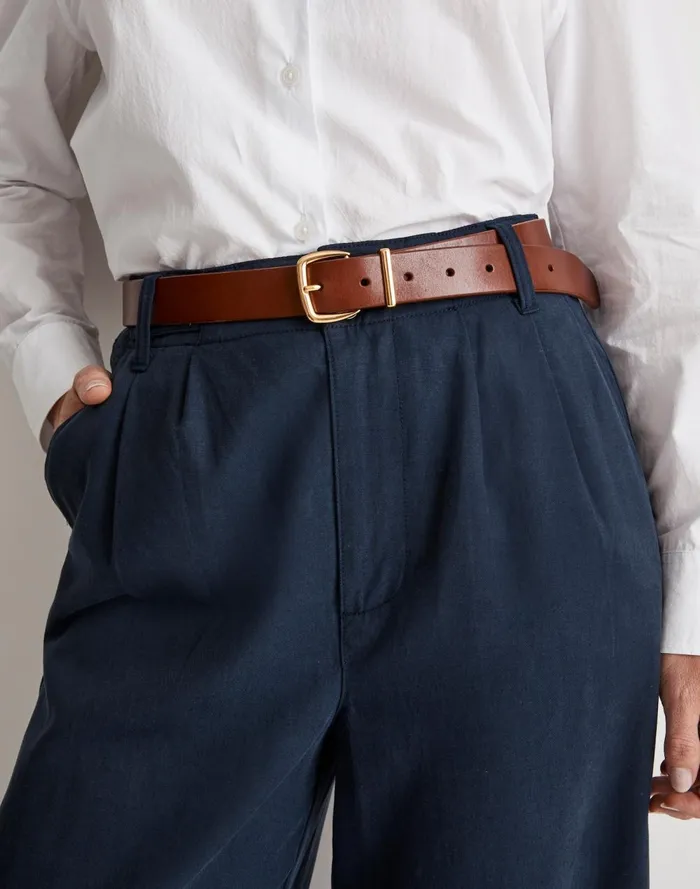 Women Belts Madewell The Essential Leather Belt Warm Cinnamon