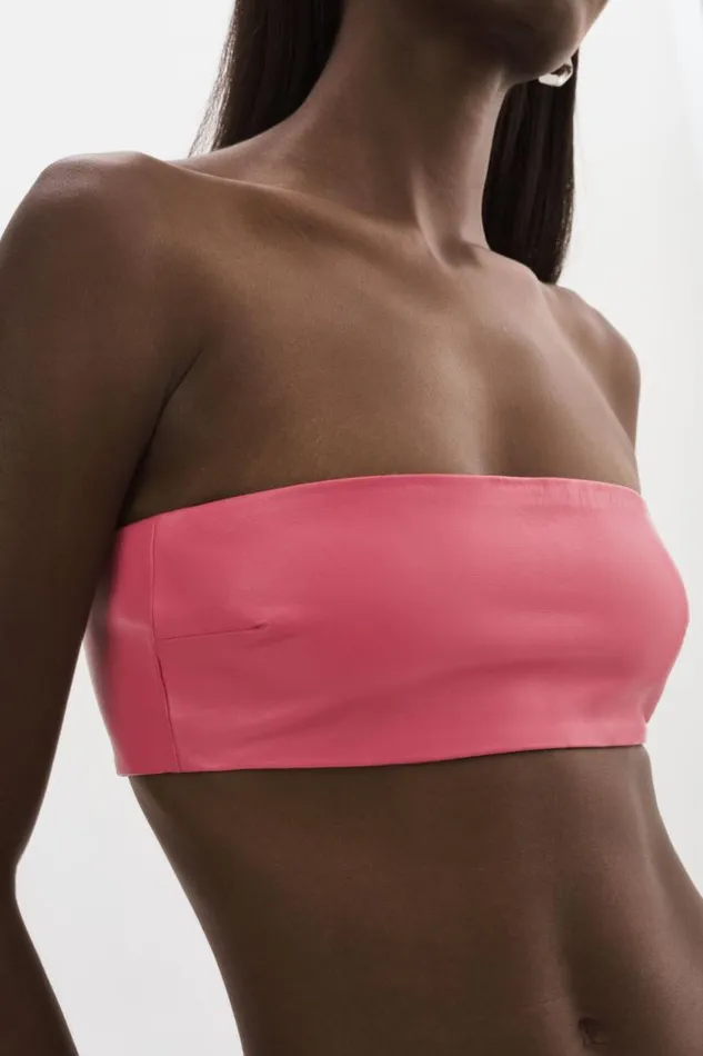 Women BERNADINE Leather Bandeau Rosie LAMARQUE Tops