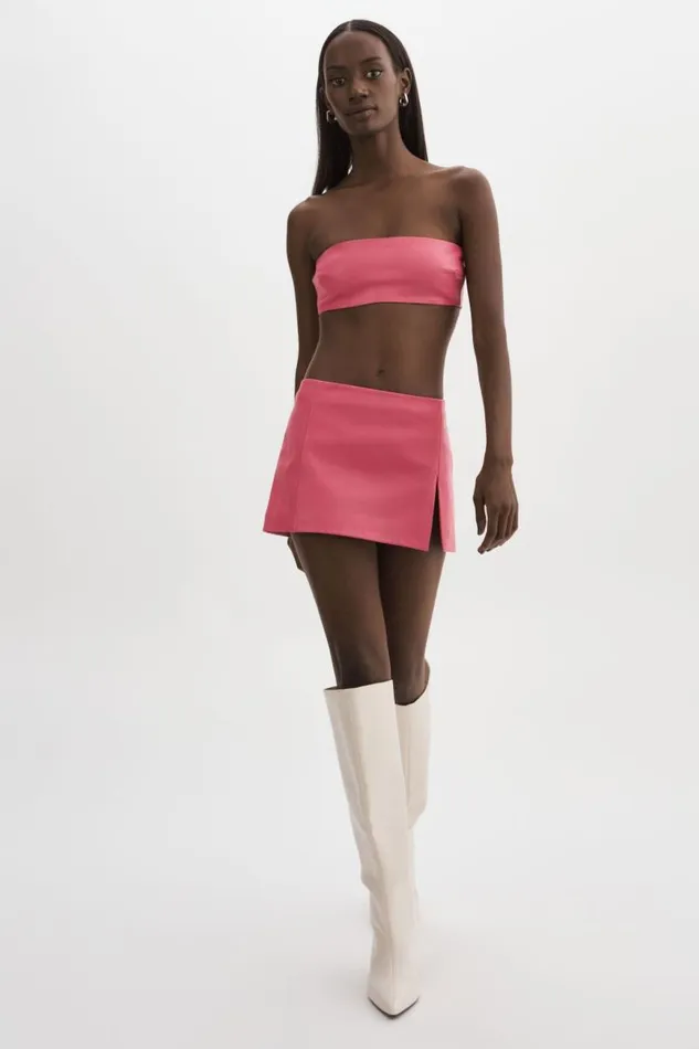 Women BERNADINE Leather Bandeau Rosie LAMARQUE Tops Women BERNADINE Leather Bandeau Rosie LAMARQUE Tops
