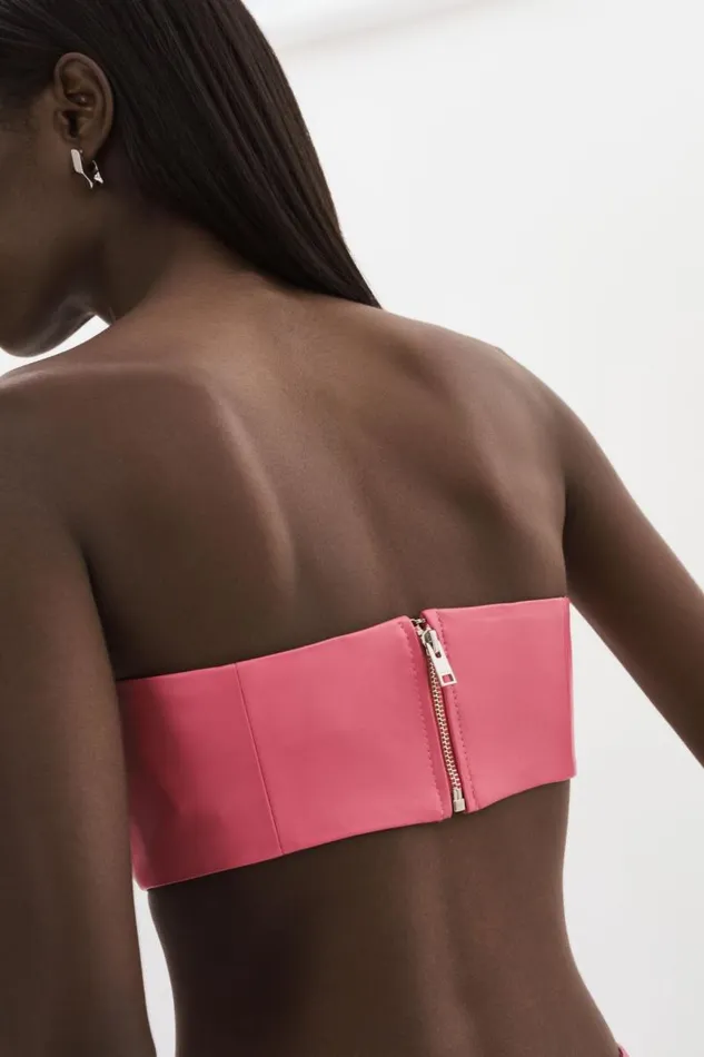 Women BERNADINE Leather Bandeau Rosie LAMARQUE Tops Women BERNADINE Leather Bandeau Rosie LAMARQUE Tops