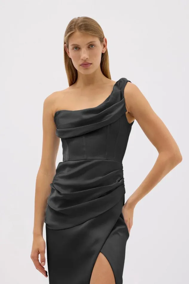 Women Black Dresses Rachel Gilbert DUKE DRESS Women Black Dresses Rachel Gilbert DUKE DRESS