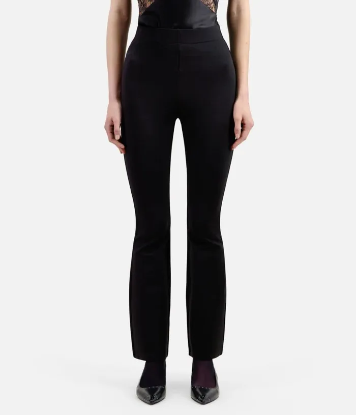 Women Black Flare Trousers THE KOOPLES Jeans and Pants