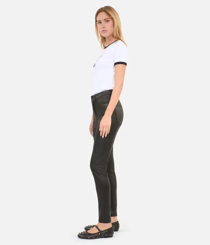 Women Black Leathereffect Jeans THE KOOPLES Jeans and Pants