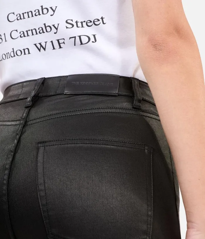 Women Black Leathereffect Jeans THE KOOPLES Jeans and Pants