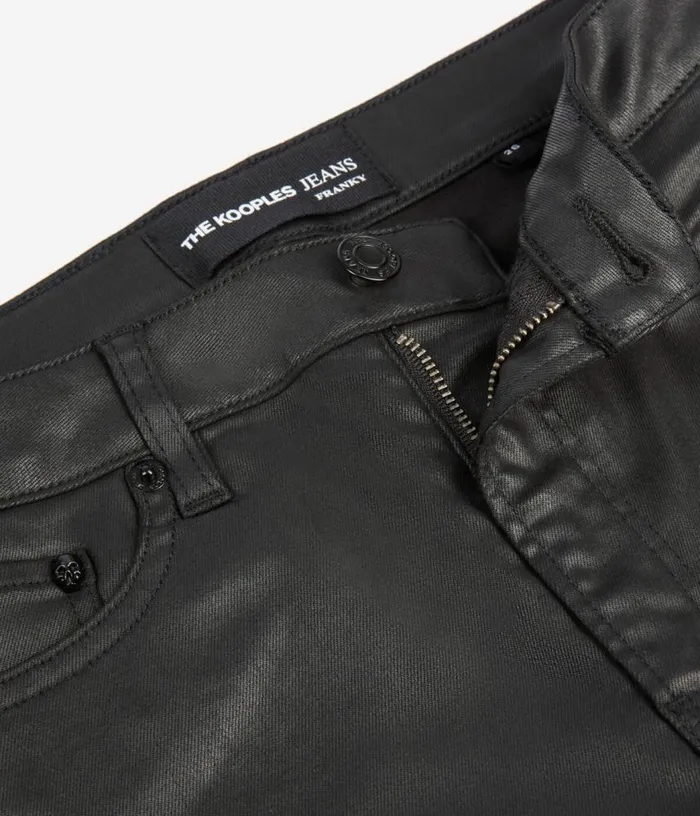 Women Black Leathereffect Jeans THE KOOPLES Jeans and Pants