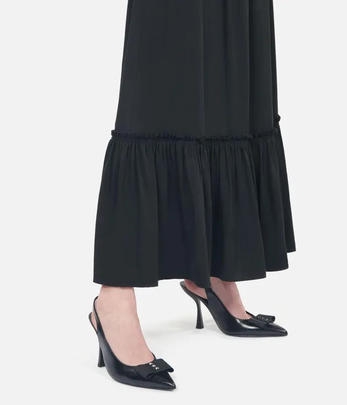Women Black Leather Slingback Pumps THE KOOPLES Shoes