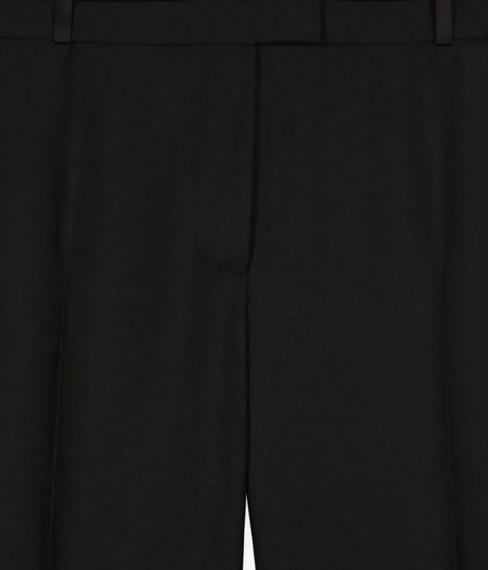 Women Black Wideleg Suit Trousers THE KOOPLES Jeans and Pants