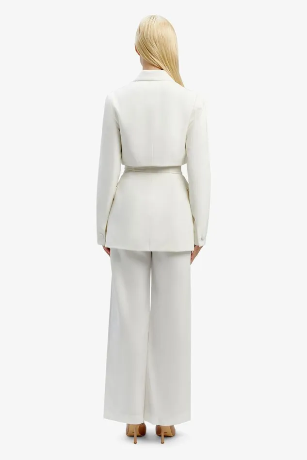 Women Blazers Bardot Cassian Cut Out Blazer In Ivory Ivory Women Blazers Bardot Cassian Cut Out Blazer In Ivory Ivory