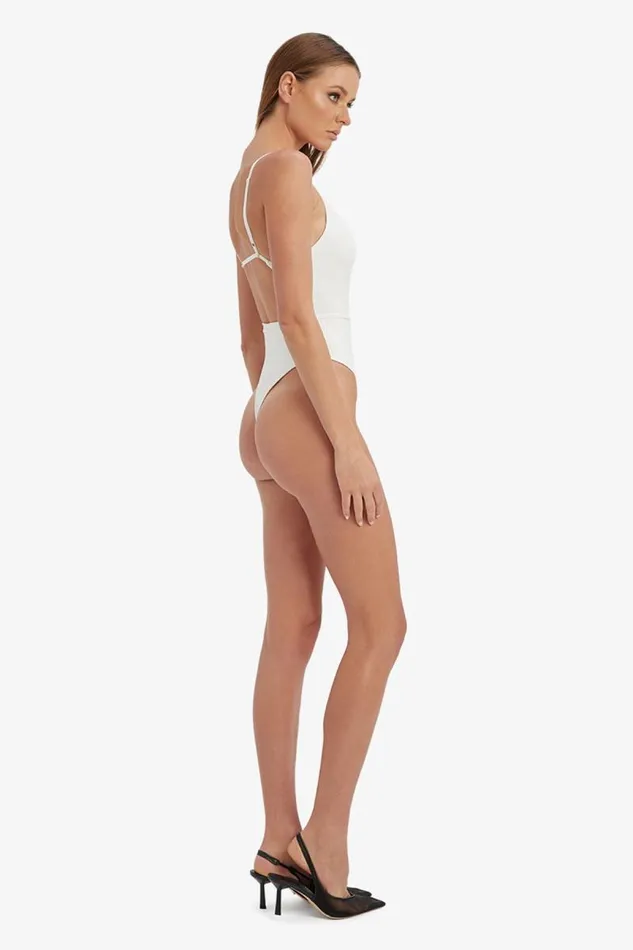 Women Bodysuits Bardot Rena Bodysuit In Orchid White Orchid White
