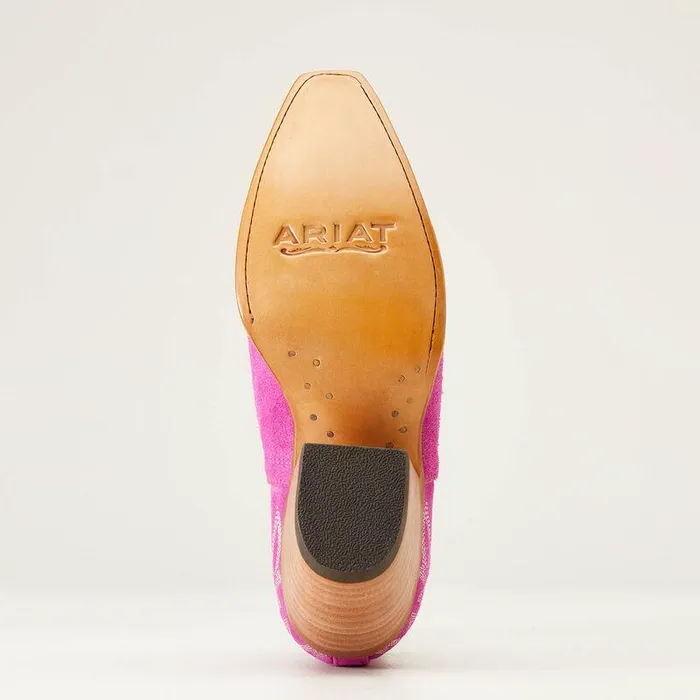 Women Booties Ariat Dixon Bootie Haute Pink Suede Women Booties Ariat Dixon Bootie Haute Pink Suede