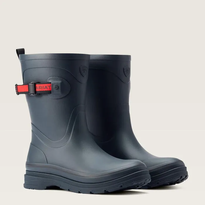 Women Booties Ariat Kelmarsh Mid Rubber Boot Navy