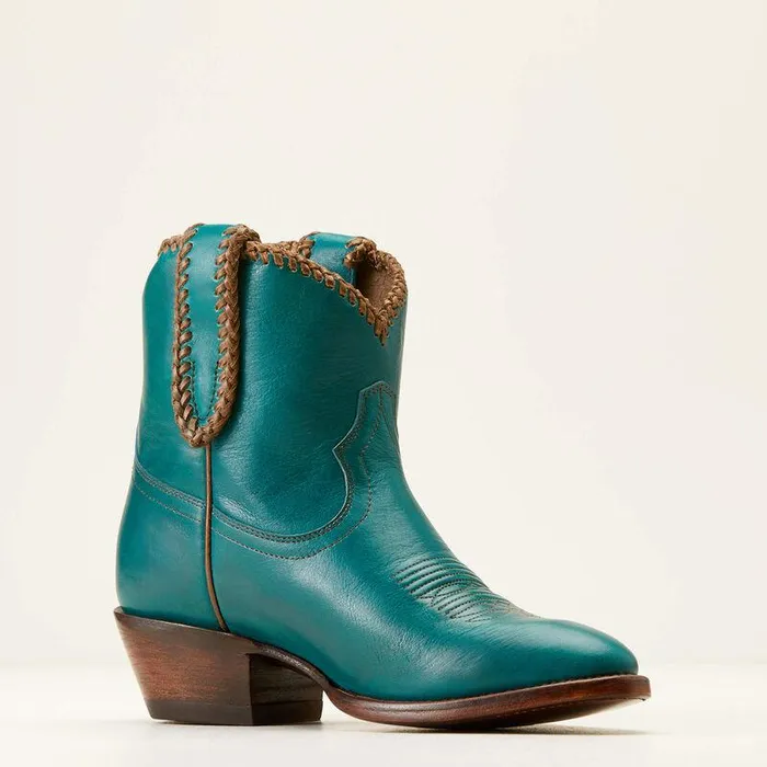 Women Booties Ariat Sterling Cora Western Boot Empress Teal Women Booties Ariat Sterling Cora Western Boot Empress Teal