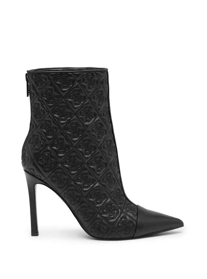 Women Boots GUESS Black Simonea Logo Ankle Boots Women Boots GUESS Black Simonea Logo Ankle Boots