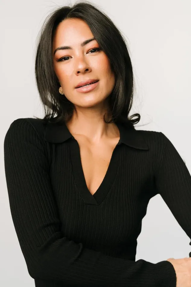 Women Boston Ribbed Top Black Baltic Born Blouses and Shirts Women Boston Ribbed Top Black Baltic Born Blouses and Shirts
