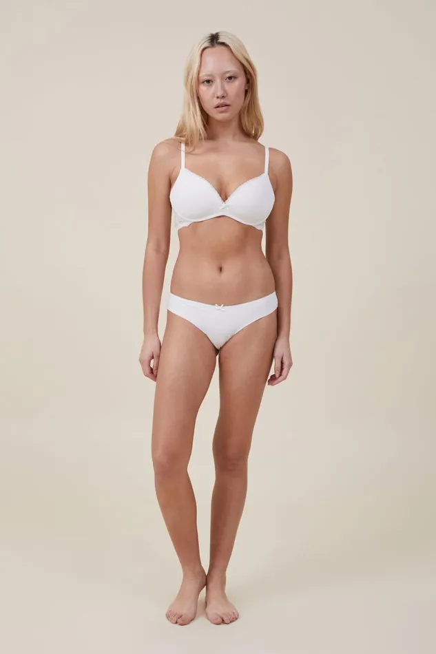 Women Bras Cotton On Everyday Lace Wirefree Bra Cream