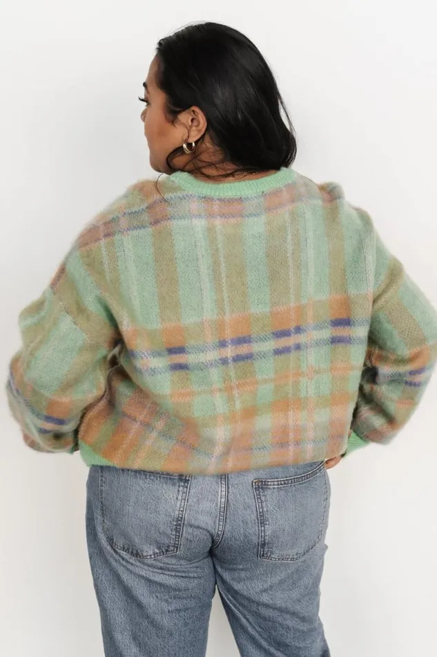 Women Brentridge Plaid Sweater Green Multi Baltic Born Sweaters