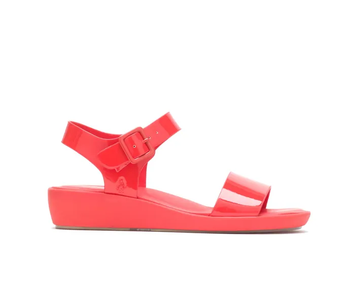Women Brite Jells Quarter Strap Sandal Fiesta Red Sandals Hush Puppies