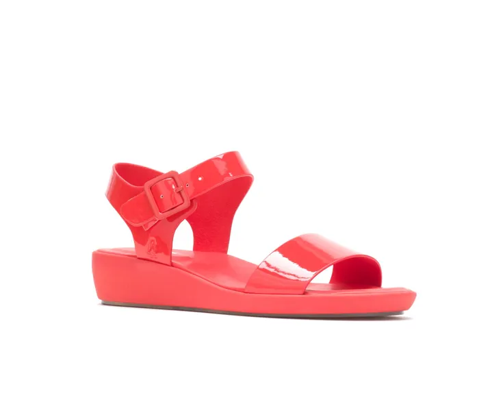 Women Brite Jells Quarter Strap Sandal Fiesta Red Sandals Hush Puppies