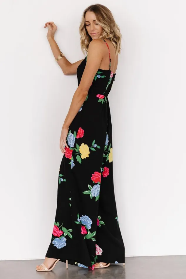 Women Brooklyn Wide Leg Jumpsuit Black Floral Baltic Born Jumpsuits and Rompers Women Brooklyn Wide Leg Jumpsuit Black Floral Baltic Born Jumpsuits and Rompers