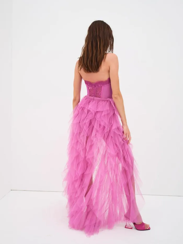 Women Bustier Gown Pink For Love and Lemons Dresses Women Bustier Gown Pink For Love and Lemons Dresses