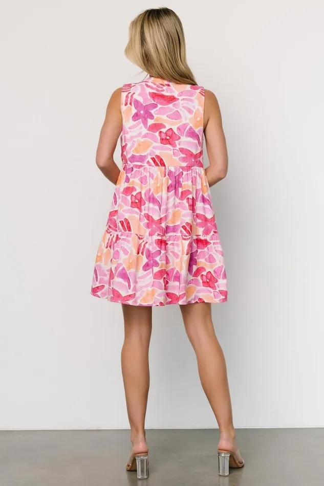 Women Cami Short Dress Pink Multi Baltic Born Midi Dresses Women Cami Short Dress Pink Multi Baltic Born Midi Dresses