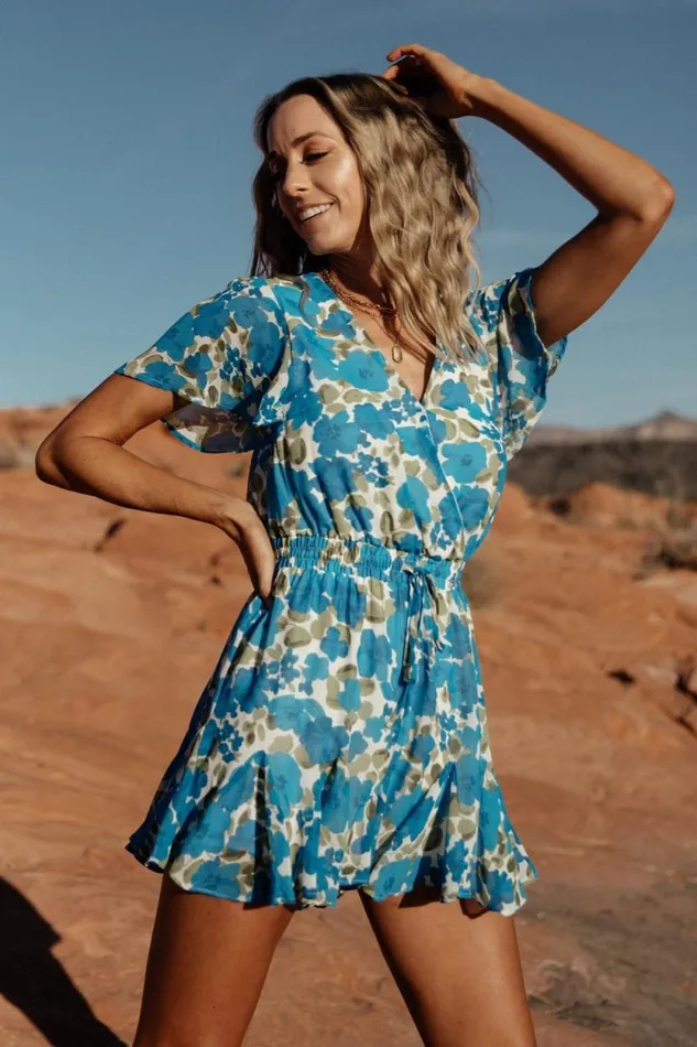 Women Candy Romper Blue Olive Baltic Born Jumpsuits and Rompers Women Candy Romper Blue Olive Baltic Born Jumpsuits and Rompers