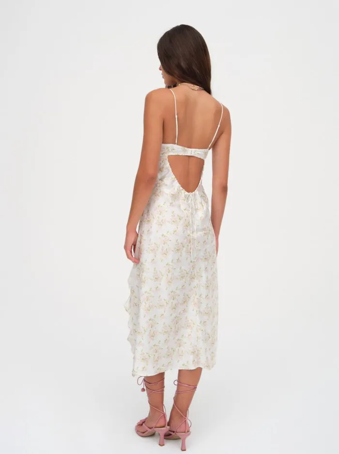Women Chania Midi Dress White For Love and Lemons Dresses Women Chania Midi Dress White For Love and Lemons Dresses