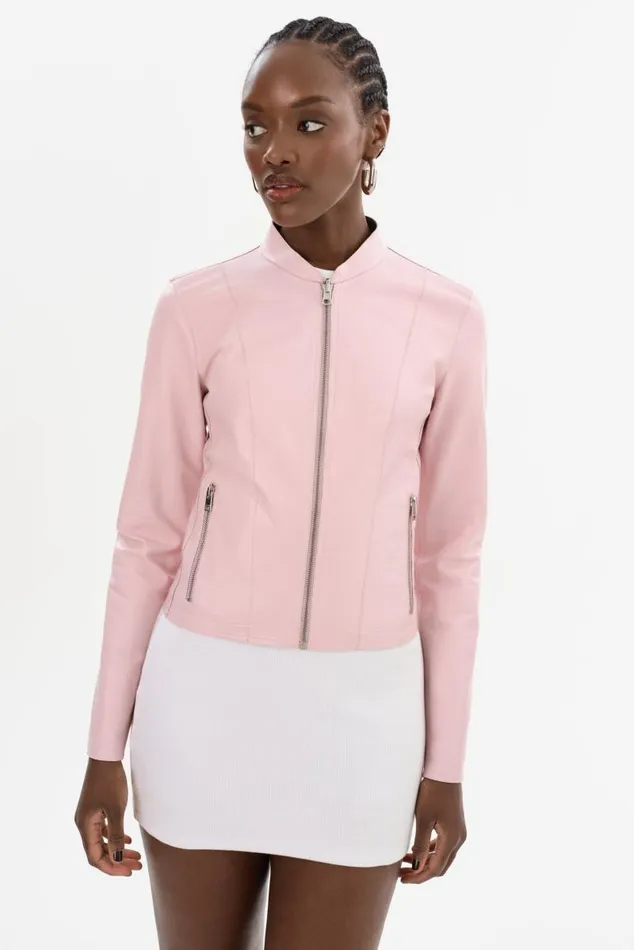 Women CHAPIN Reversible Leather Bomber Ballerina Pinkpink LAMARQUE Leather Jackets Women CHAPIN Reversible Leather Bomber Ballerina Pinkpink LAMARQUE Leather Jackets