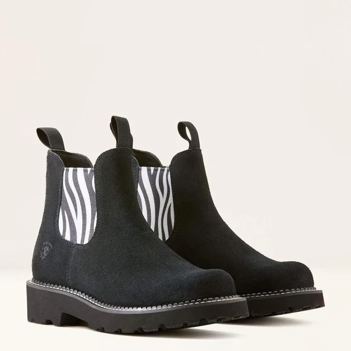 Women Chelsea Boots Ariat Fatbaby Chelsea Western Boot Beduino Blackzebra Print Women Chelsea Boots Ariat Fatbaby Chelsea Western Boot Beduino Blackzebra Print