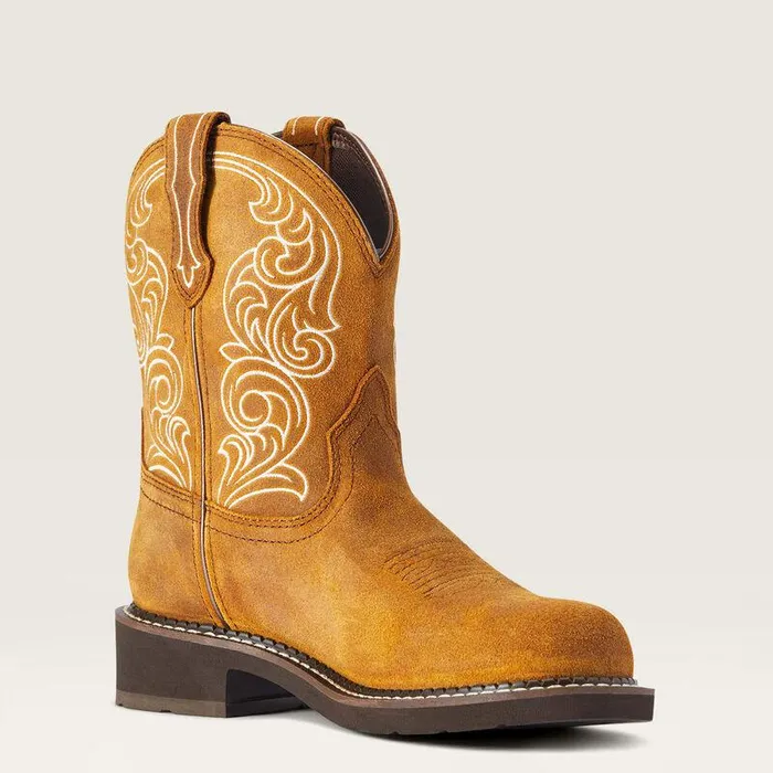 Women Chelsea Boots Ariat Fatbaby Heritage Waterproof Western Boot Ginger Spice