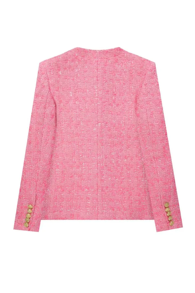 Women Chelsea Jacket Pop Pink Boucle Holland Cooper Tailoring